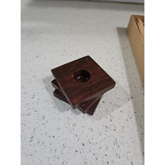 Eclipse Candles: Four 10.5" Designed Natural Bees Wax Candles Five Piece.. - Picture 3 of 8